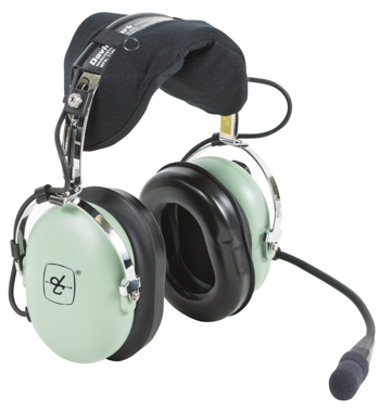 DAVID CLARK HEADSET FOR HELICOPTER/M-7A AMPLIFIED ELECTRET MIC/COIL CORD/U-174/U PLUG/FLEX BOOM