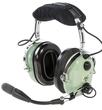 DAVID CLARK HEADSET/HELICOPTER/M-7A AMPLIFIED ELECTRET MIC/5' COIL CORD/U174/U PLUG/FLEX/WIRE BOOM/NRR 23dB