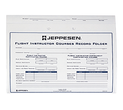 FLIGHT INSTRUCTOR RECORD FOLDER