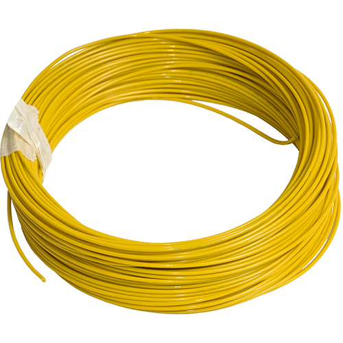 M22759/16 Extruded ETFE Tefzel Wire | 18 AWG, Yellow, 100 ft length