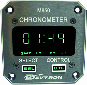 M850 Digital Clock Chronometer | 2-1/4in, 5V NVG Incandescent