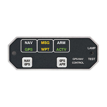 ANNUNCIATION CONTROL UNIT/28V, Horizontal, with Internal Relay. For use with Honeywell KLN-89B/94 models. 