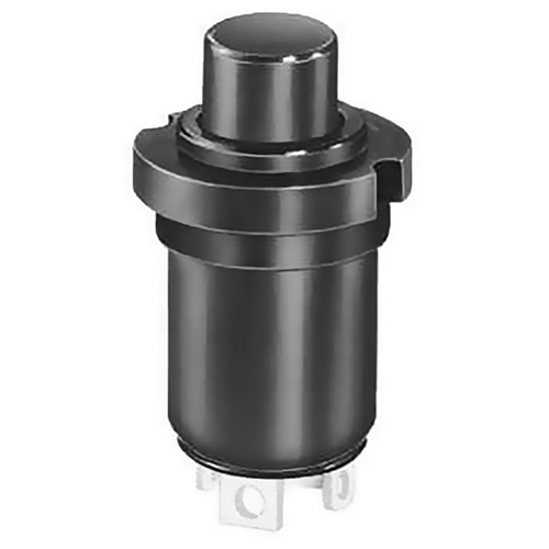 Sealed Momentary Pushbutton Switch | 10A, 3 Terminal, Black