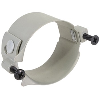 CLAMP/Round, open size: 1.54 closed size: 1.46 depth: 1, aluminum, anodized finish. Boeing certified.