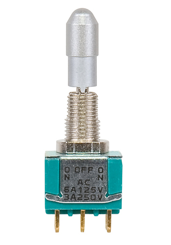 Green Series Toggle Switch | Locking, DPDT, ON-OFF-ON