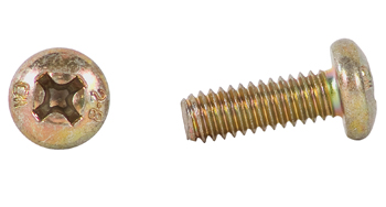 PHILLIPS PAN HEAD SCREW/Alloy steel, 8-32, 1/4