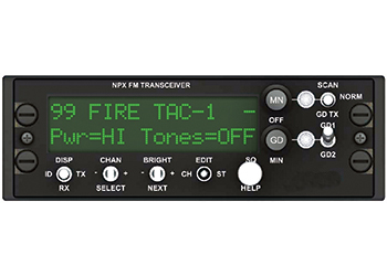 FM PANEL MOUNT RADIO/NVG compatible, narrow band, 138-174 MHz.