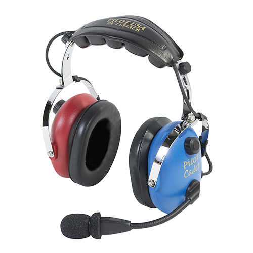 PA-1151ACB Child Passive Headset | Cadet Blue & Red