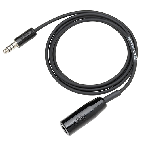 Helicopter Headset Extension Cable | 15ft, U-92A/U Jack, U-174/U Plug