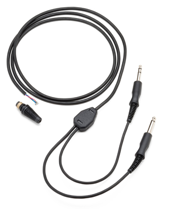 MONAURAL REPLACEMENT HEADSET CABLE/5' replacement cable with PJ-055 and PJ-068 plugs