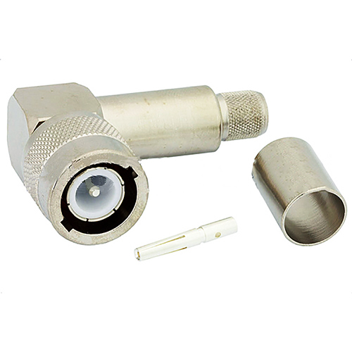 Right Angle Coax Crimp Connector