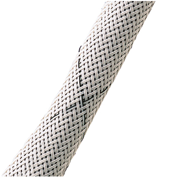 Protect-Fast AERO Sleeving | 1/2 in, ECTFE, White w/ Black Tracer, 100 ft roll