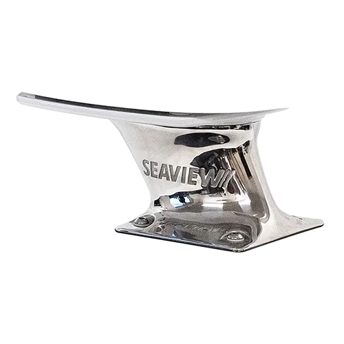 Stainless Steel Radar Mount | Aft-Leaning, 5-inch, 7 x 7-inch Base Plate