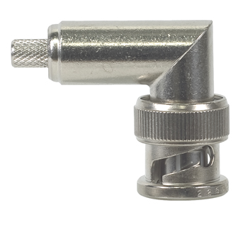 BNC Connector | Male, Right Angle, Dual Crimp 
