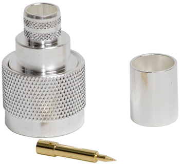 N Connector / Male / Dual Crimp
