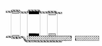 SHIELD TERMINATOR/1.40 mm (O.D), maximum temperature: +150 degrees Celsius