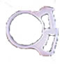 SNAPPER HOSE CLAMP/White, .61 min, .717 max diameter. 