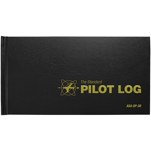 The Standard Pilot Log | Hardcover, Black