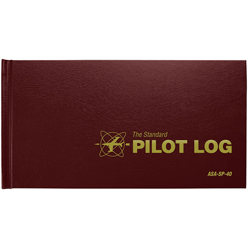 The Standard® Pilot Log | Burgundy | Hardcover