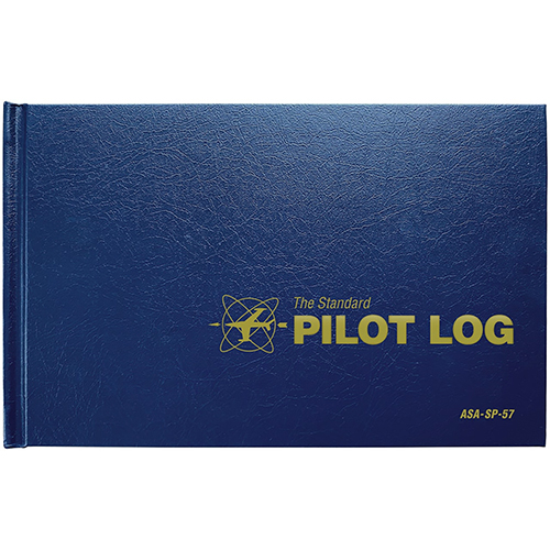The Standard Pilot Log | Hardcover, Navy Blue