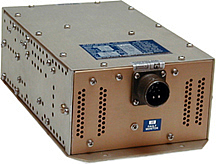 STATIC CONVERTER/375 VA, 28 VDC to 115 VAC, 400 Hz, MS3106B18-9SW plug.