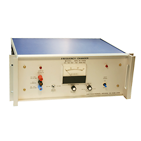 Frequency Changer | 750 VA, 60–400 Hz