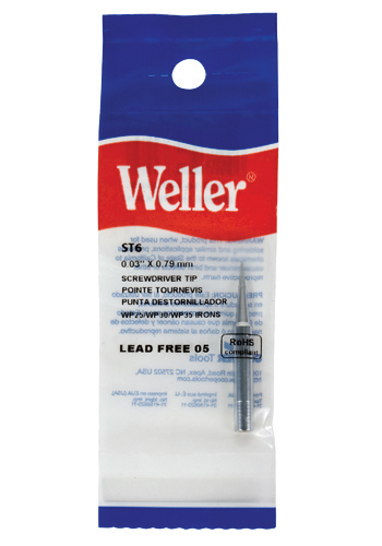 SOLDER TIP/0.031 inch diameter; 0.019 inch blade; 6 inch length; 1.75 inch width. For use with WLC100