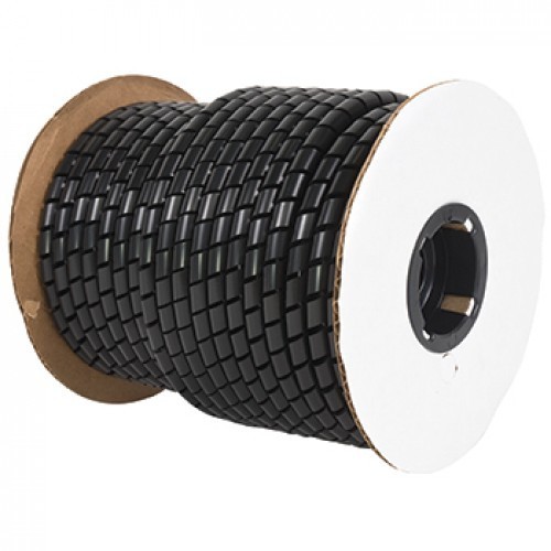 Nylon Spiral Wrap | Black, 0.25 Inch Diameter