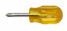 PHILLIPS SCREWDRIVER/#2 size, stubby handle, 