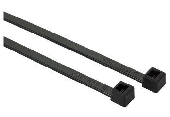 STANDARD CABLE TIE/Black, 5.8 long, 30 lb strength. 