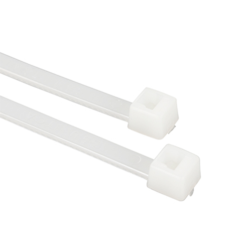 STANDARD CABLE TIE/White, 14.6 long, 40 lb strength. 