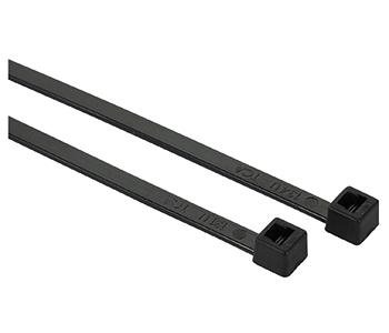 STANDARD CABLE TIE/Black, 14.6 long, 40 lb strength. Packaged in 100's