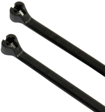 SELF LOCK CABLE TIE/11.08 40 lb, .140 width, black. 