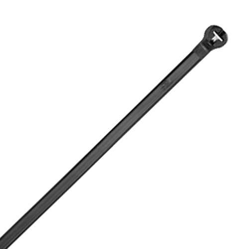 SELF LOCK CABLE TIE/14.19 50 lbs, .184 width, black. 