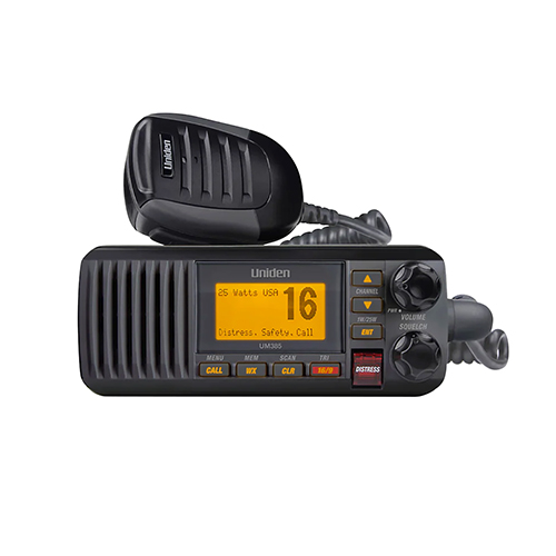 UM385 Fixed Mount Marine Radio with DSC | Black