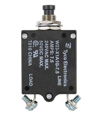 W23 Series Thermal Circuit Breaker | 7.5 Amp Rating, Push/Pull Actuator