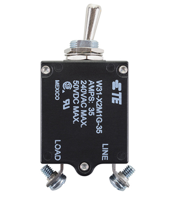 W31 Series Circuit Breaker | 35 Amp Rating, Toggle Actuator